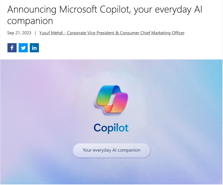 Announce microsoft
