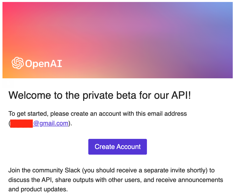 Invite openai